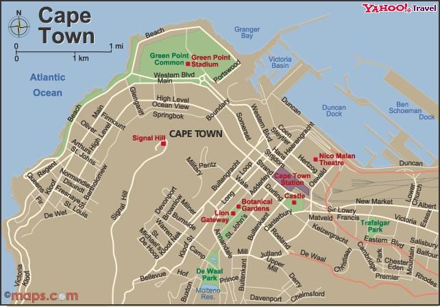 քաղաք: cape town вьюере քարտերի 