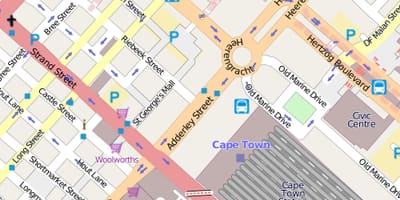 Քարտեզ heerengracht Street Քեյփթաունի