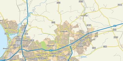 Քարտեզ uitzicht дурбанвиль